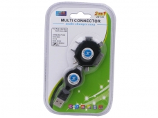 6 in 1 USB Micro Multi Connector Adapter Cable For iPad 2/4G/3GS